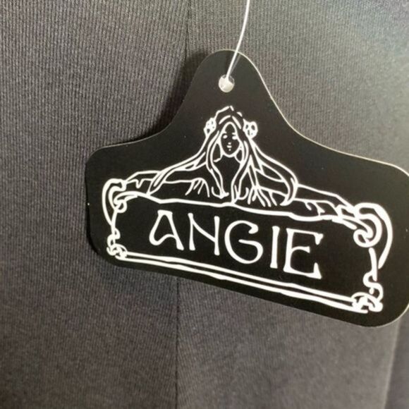 ANGIE | Sleeve Shift Swing Tunic Mini Dress in Black - Picture 5 of 8